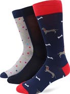 Lorenzo Uomo Assorted 3-Pack Crew Socks