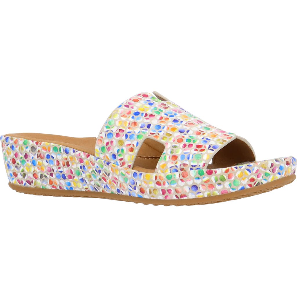 L'amour Des Pieds Catiana Platform Sandal In Bright Multi/bright Multi