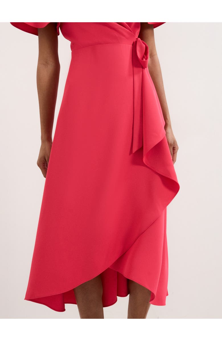 Phase Eight Julissa Short Sleeve Wrap Midi Dress, Alternate, color, Pink