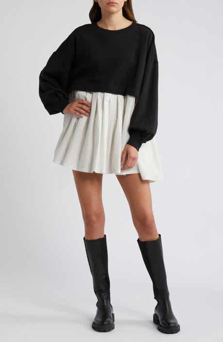 Eleanor Layered Sweatshirt Minidress