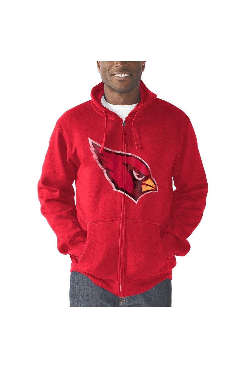 Men's G-III Sports by Carl Banks Cardinal Arizona Cardinals Primary Logo Full-Zip Hoodie, Alternate, color, Red