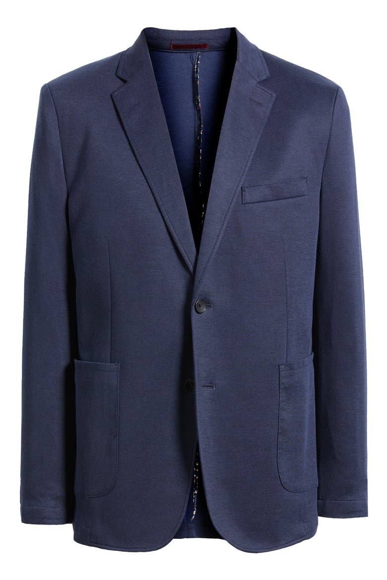 XC Flex® Navy Bird's Eye Knit Sport Coat, Alternate, color, NAVY BIRDSEYE