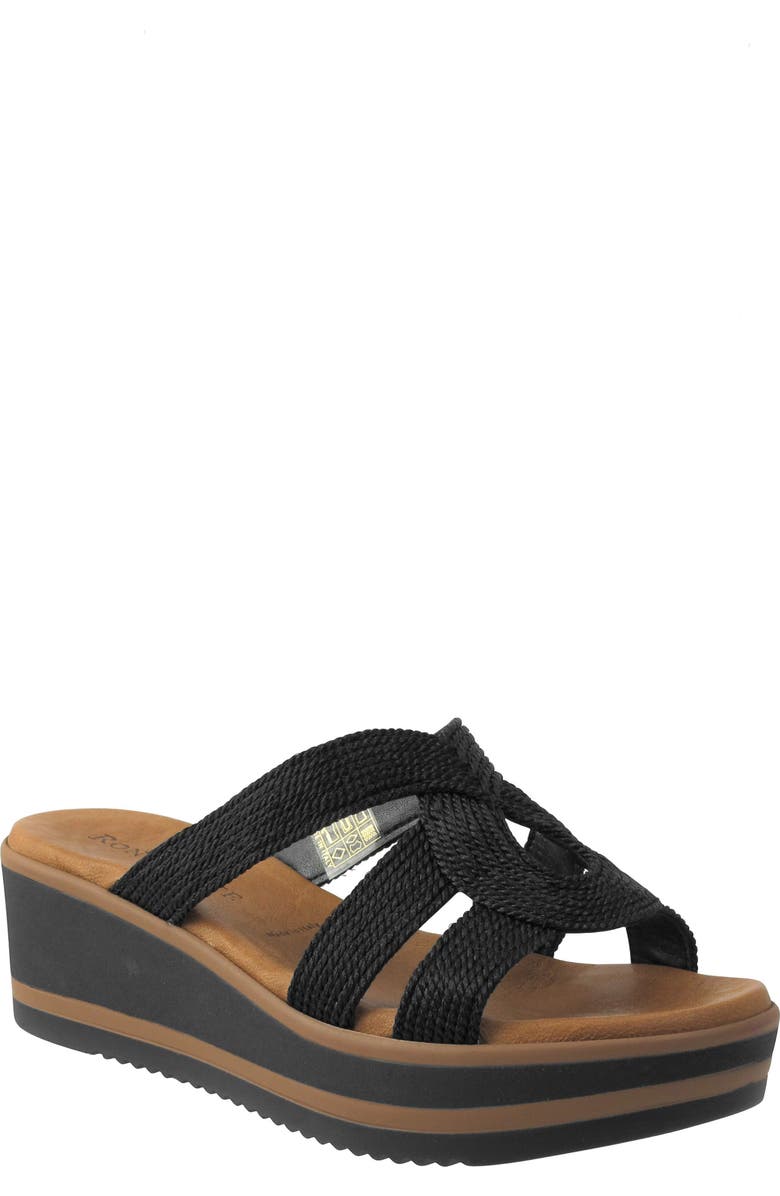 Ron White Penny Water Resistant Wedge Sandal, Main, color,