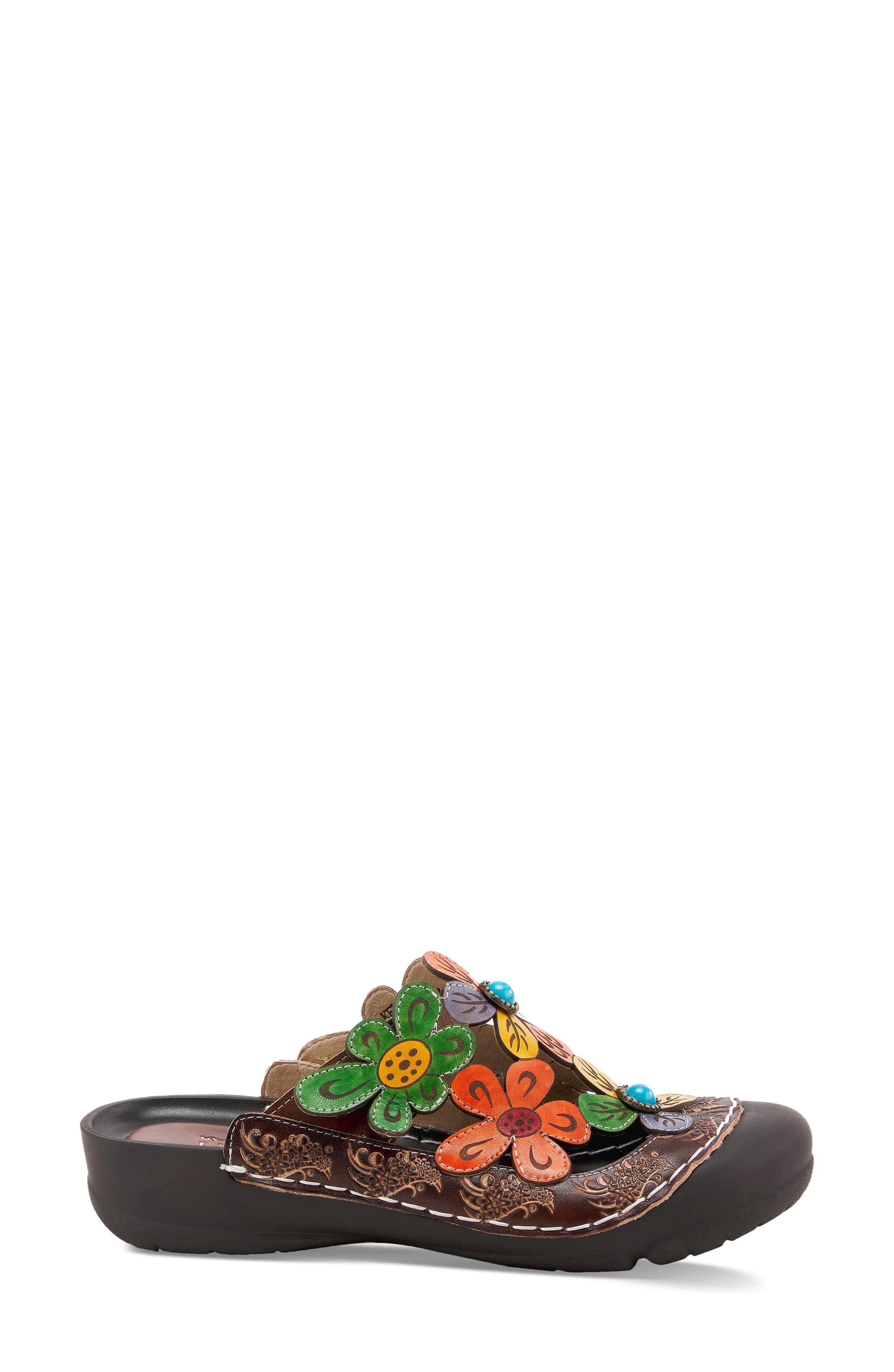 L'Artiste by Spring Step Keya Floral Mule, Alternate, color, 