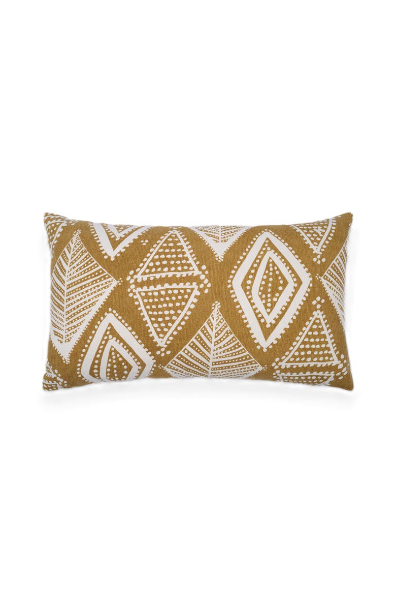 Naki & Ssam Artisan mirage intricate Arabesque pattern lumbar pillow cover, Alternate, color, Bit Of Blue