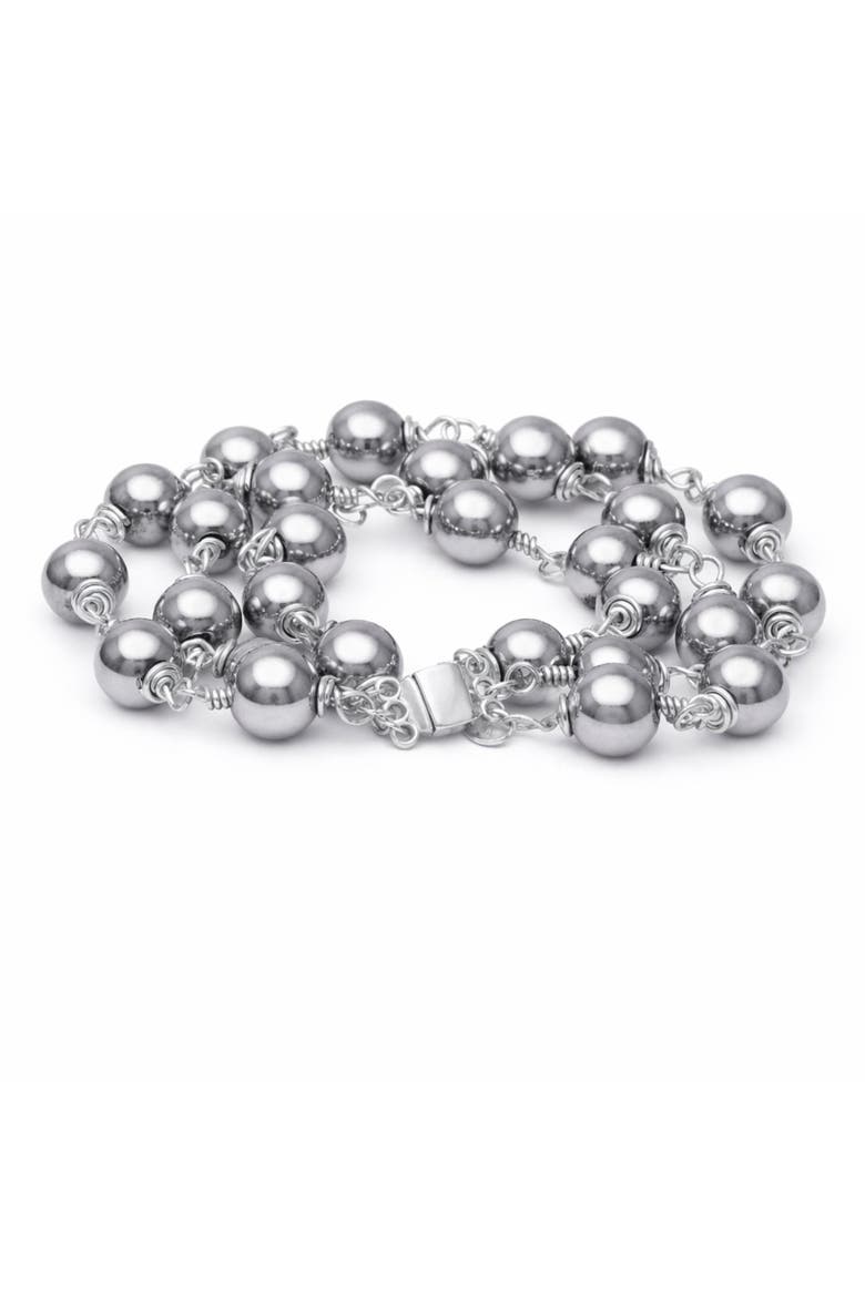 La Princesa Silver Hematite Silver Wire Wrapped, Main, color, Silver