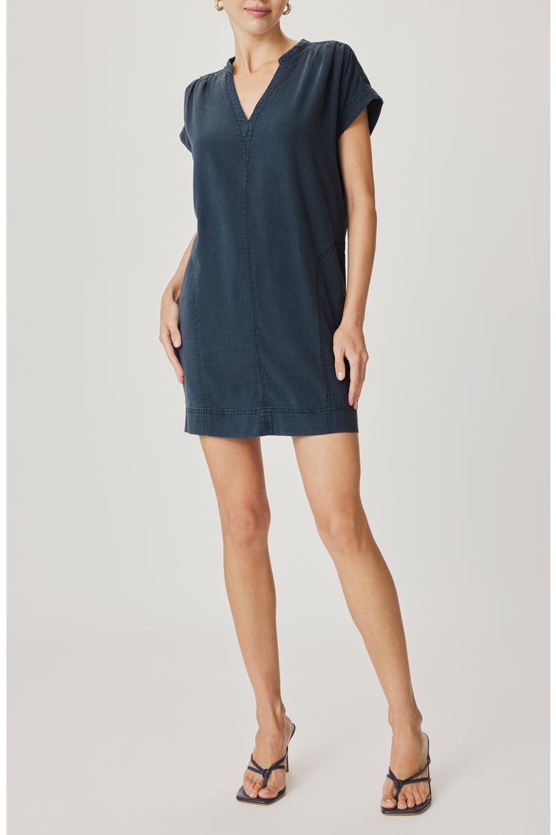 Short Sleeve Shift Dress, Main, color, MOOD INDIGO BLUE