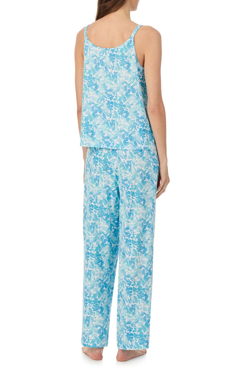 Lauren Ralph Lauren Floral Sleeveless Pajamas, Alternate, color, Blue Floral