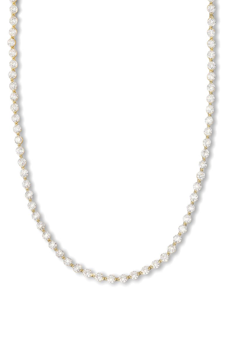 She's an Icon Tennis Necklace, Main, color, GOLD-WHITE