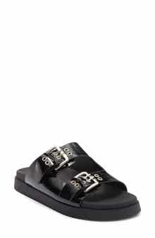 TOP MODA Lyon Buckle Slide Sandal