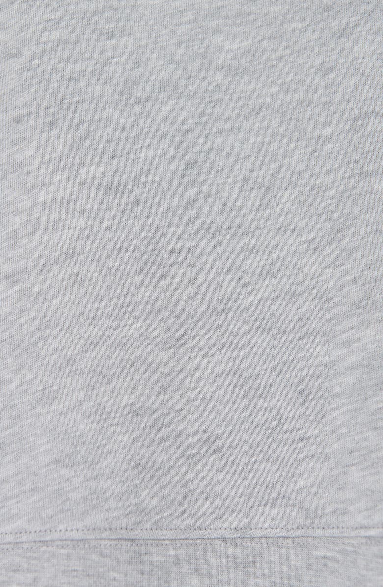 Sweaty Betty After Class Cotton Turtleneck Crop Sweatshirt, Alternate, color, Light Grey Marl