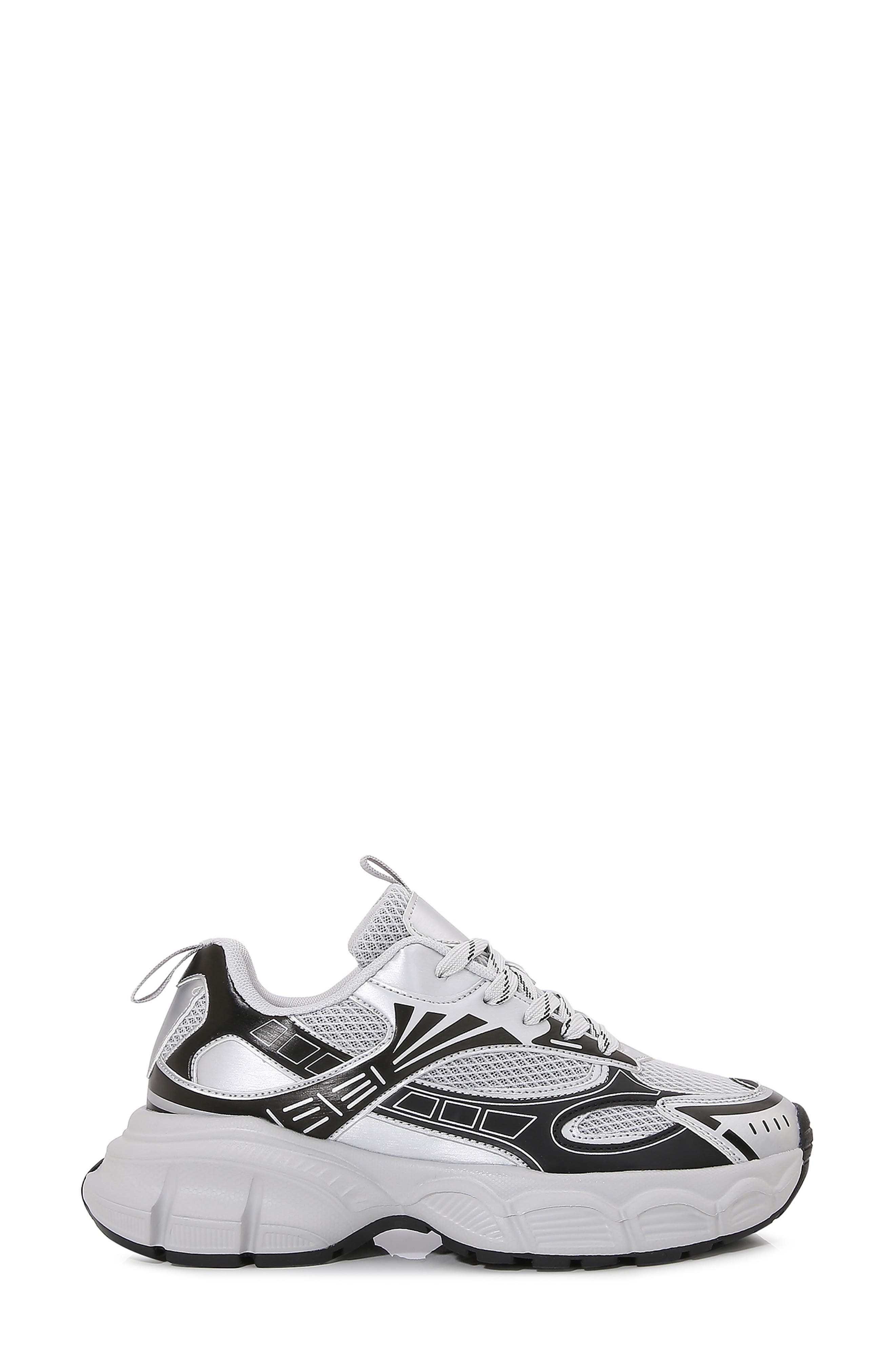 Ramona Sneaker, Alternate, color, SILVER