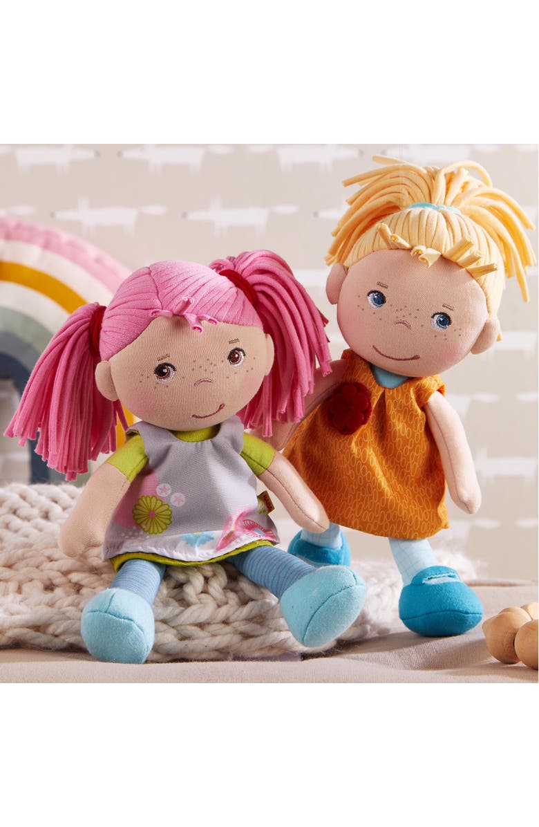 HABA Soft Doll Beatrice 8" - First Baby Doll with Pink Pigtails for Ages 6 Months and Up., Alternate, color, 