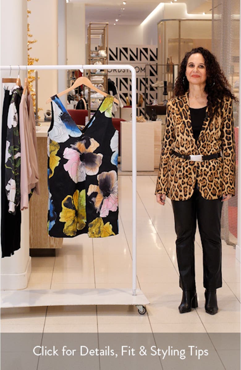 Embroidered Crepe Shift Minidress, sales video thumbnail