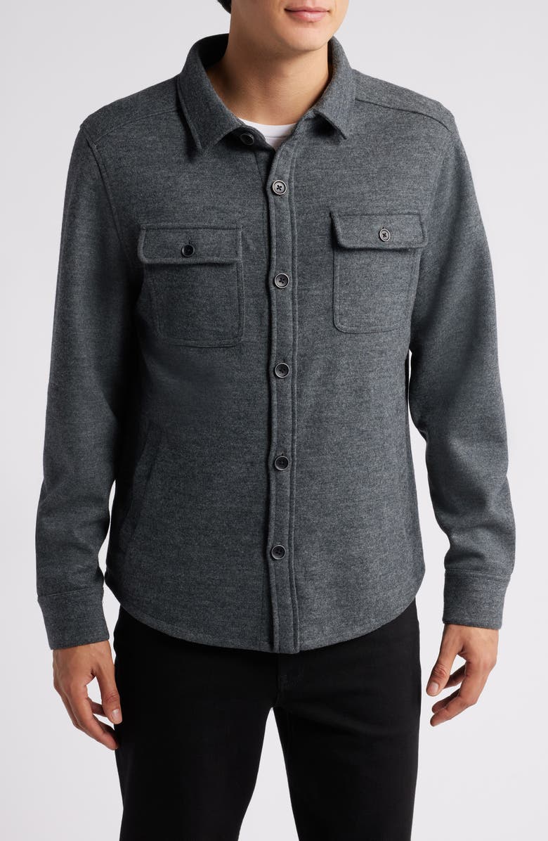 Robert Barakett Laureate Overshirt, Alternate, color, Grey