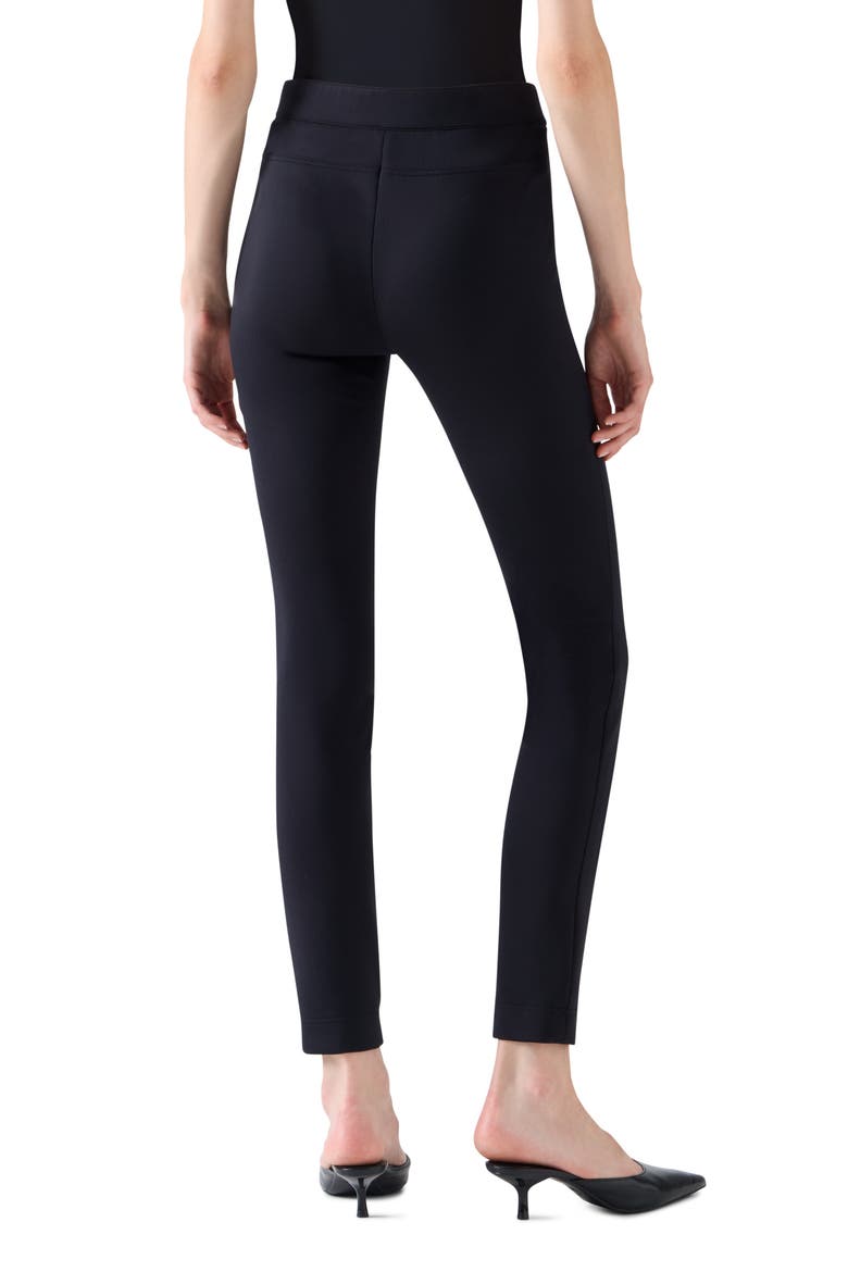 Mitch Slim Stretch Jersey Crop Pants, Alternate, color, BLACK