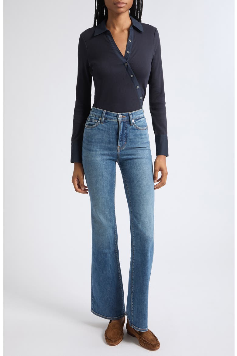 Brenner Rib Button-Up Shirt, Alternate, color, NAVY