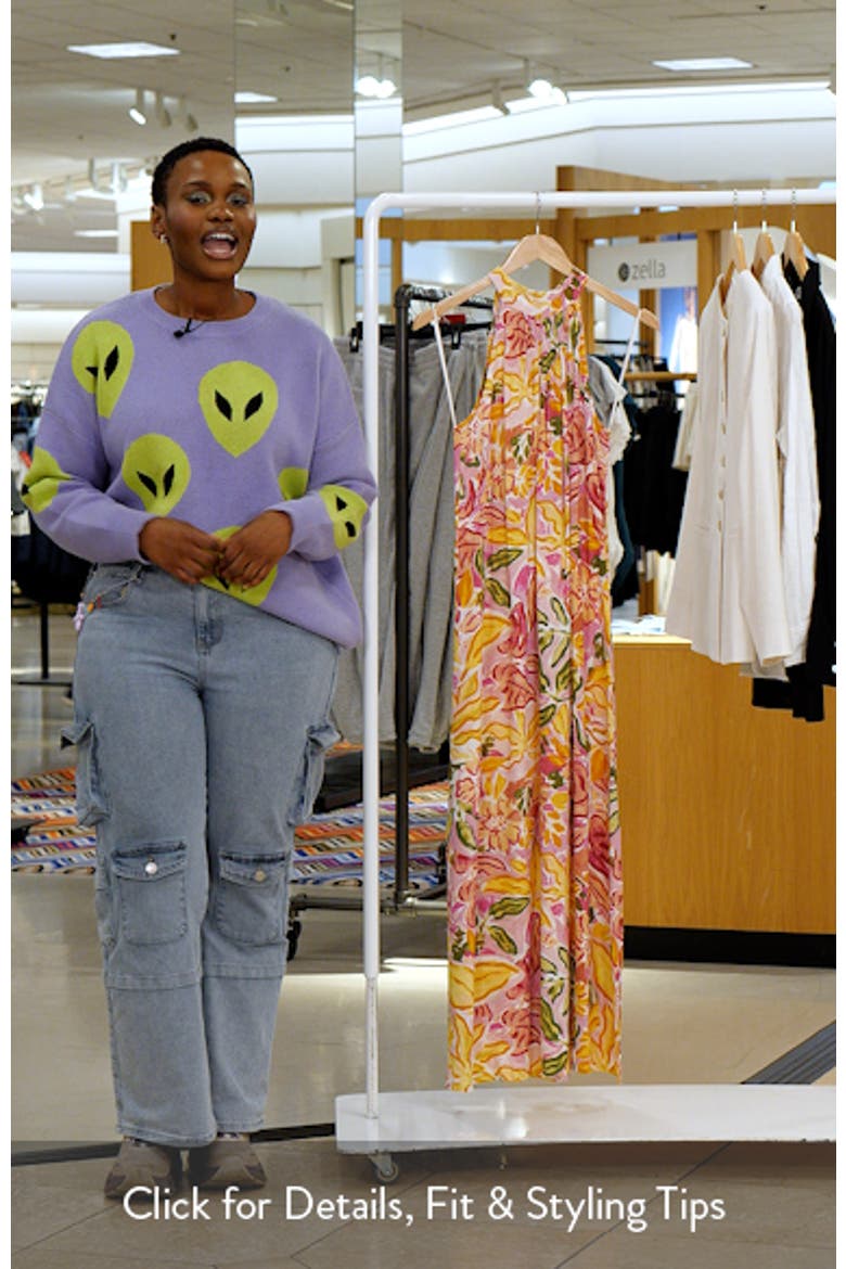 Floral Challis Maxi Dress video