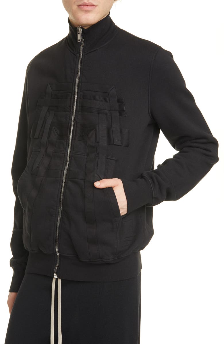 Rick Owens DRKSHDW Fleece Zip Sweatshirt, Alternate, color, 