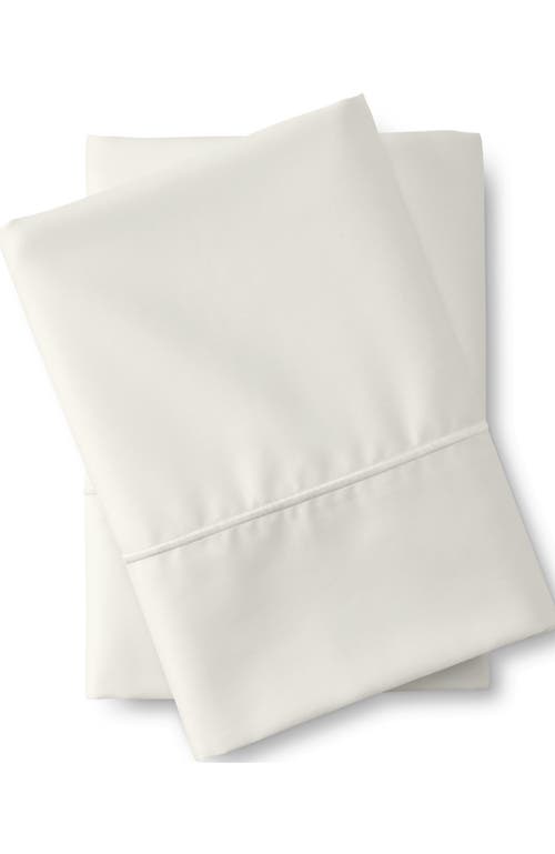 Lands' End 400 Thread Count Premium Supima Cotton No Iron Pillow Cases In White