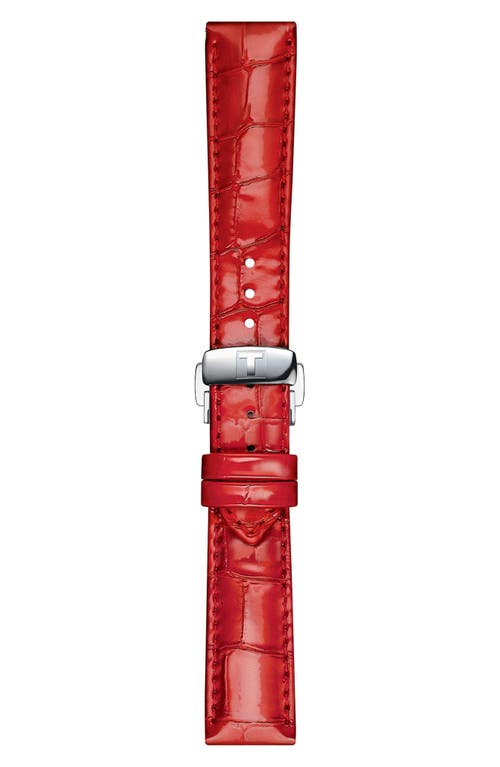 Tissot Chemin Des Tourelles Powermatic 80 Leather Strap Watch, 34mm In Silver