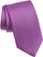 David Donahue Geometric Silk Tie