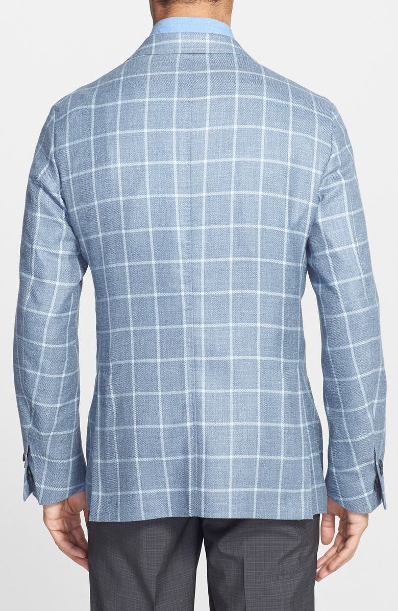 Corneliani Trim Fit Check Cotton Sport Coat, Alternate, color, 