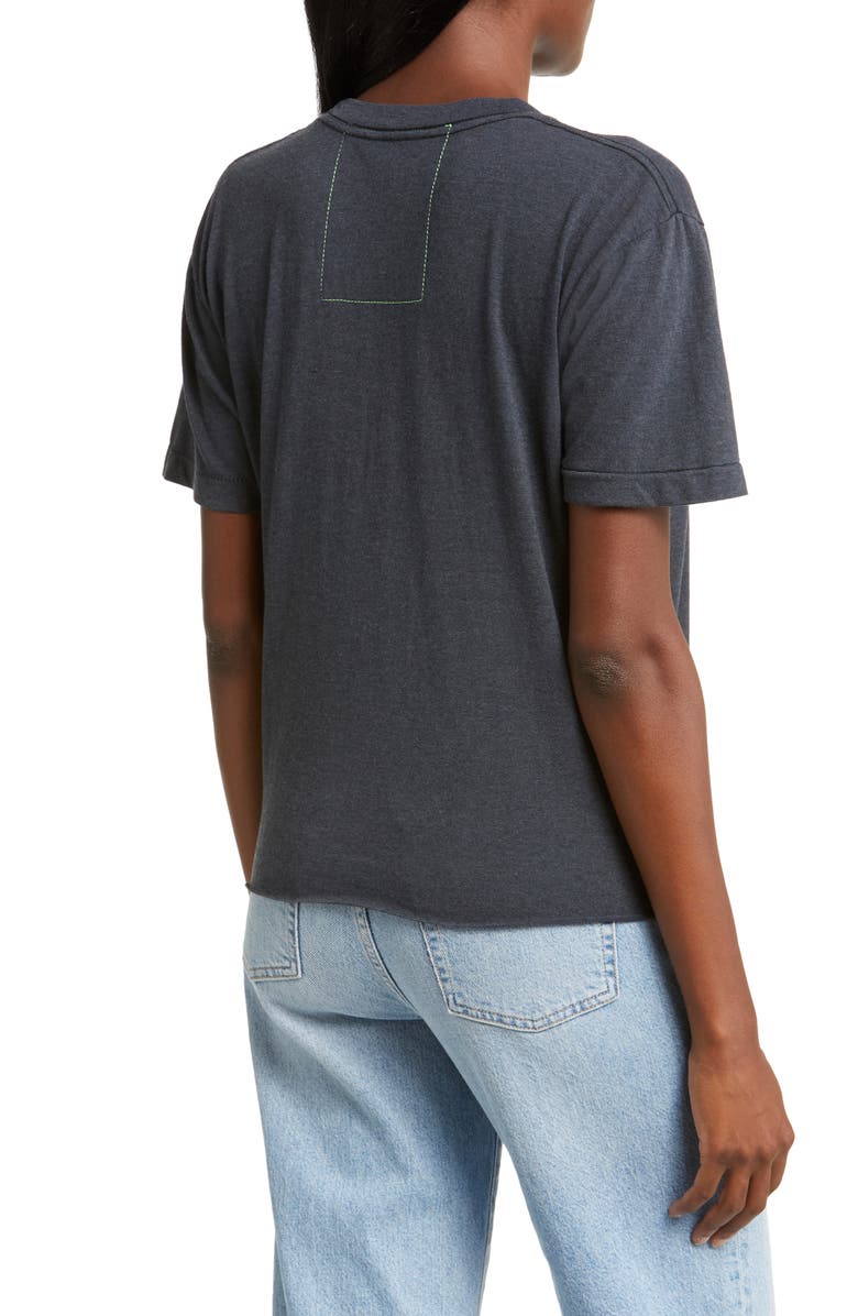 Aviator Nation Embroidered Rainbow T-Shirt, Alternate, color, 