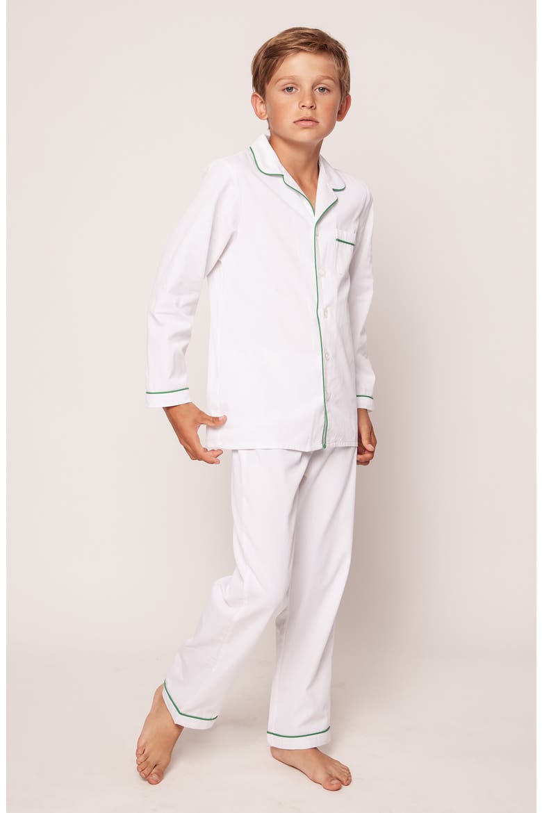 Piping Pajamas, Alternate, color, WHITE
