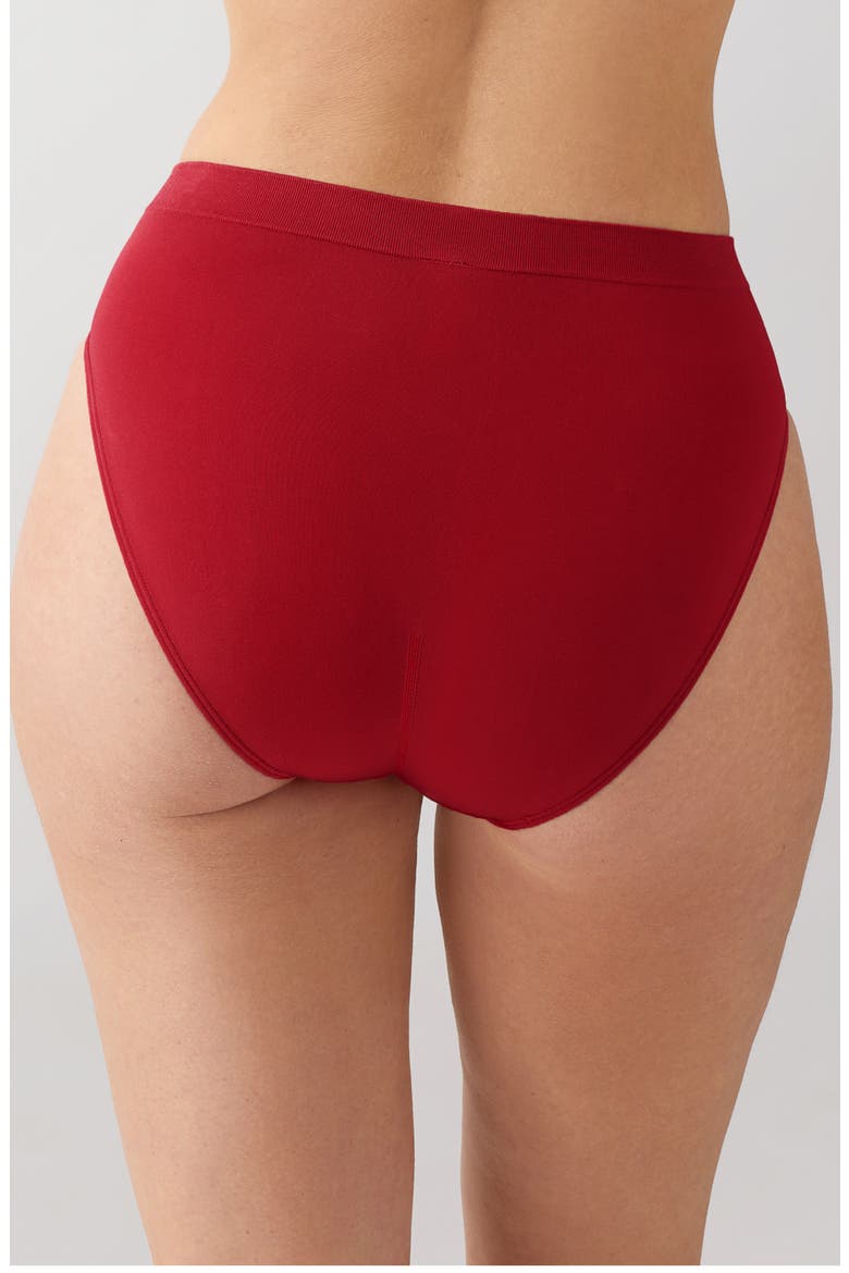 B-Smooth® High Cut Briefs, Alternate, color, REGINA RED