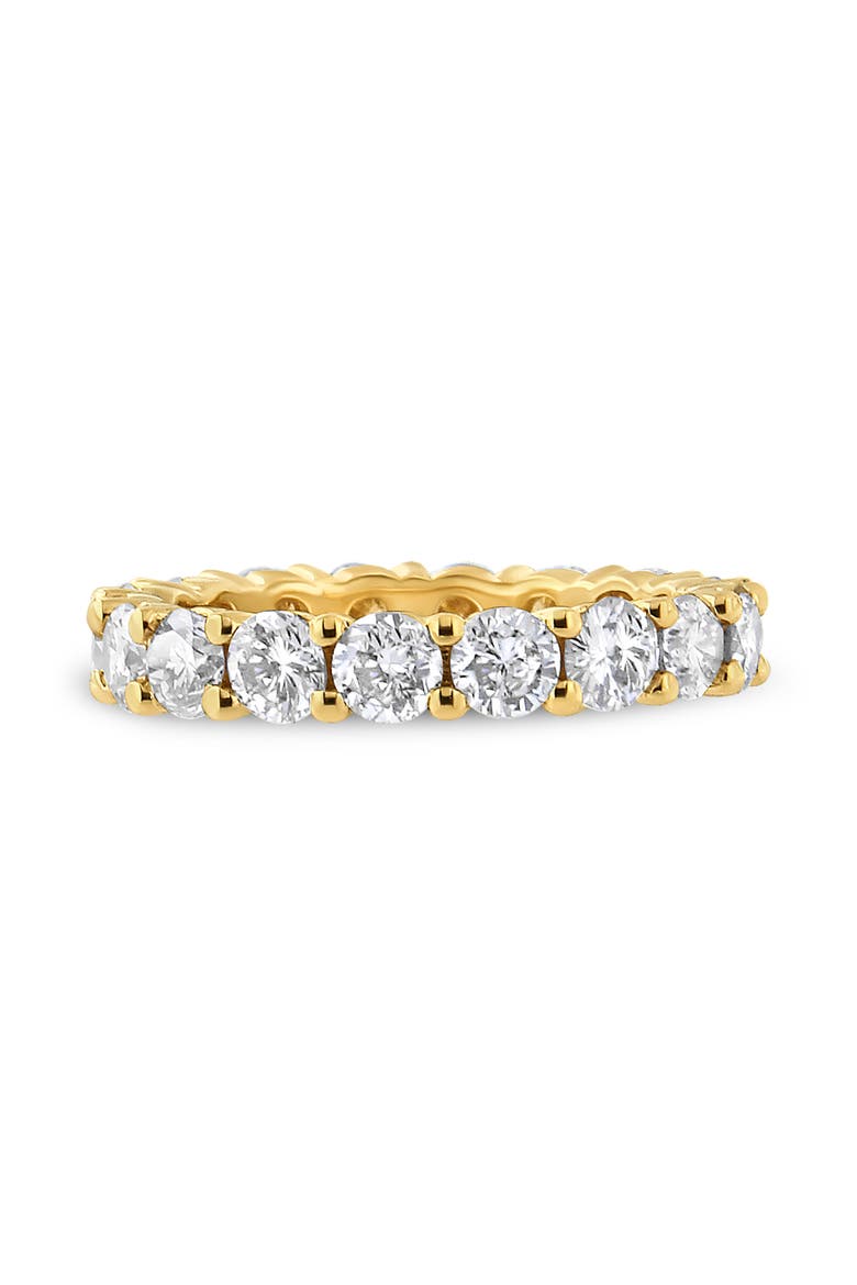 14K Yellow Gold 3.00 Cttw Shared Prong Set Round Cut Diamond Eternity Band, Alternate, color, Yellow