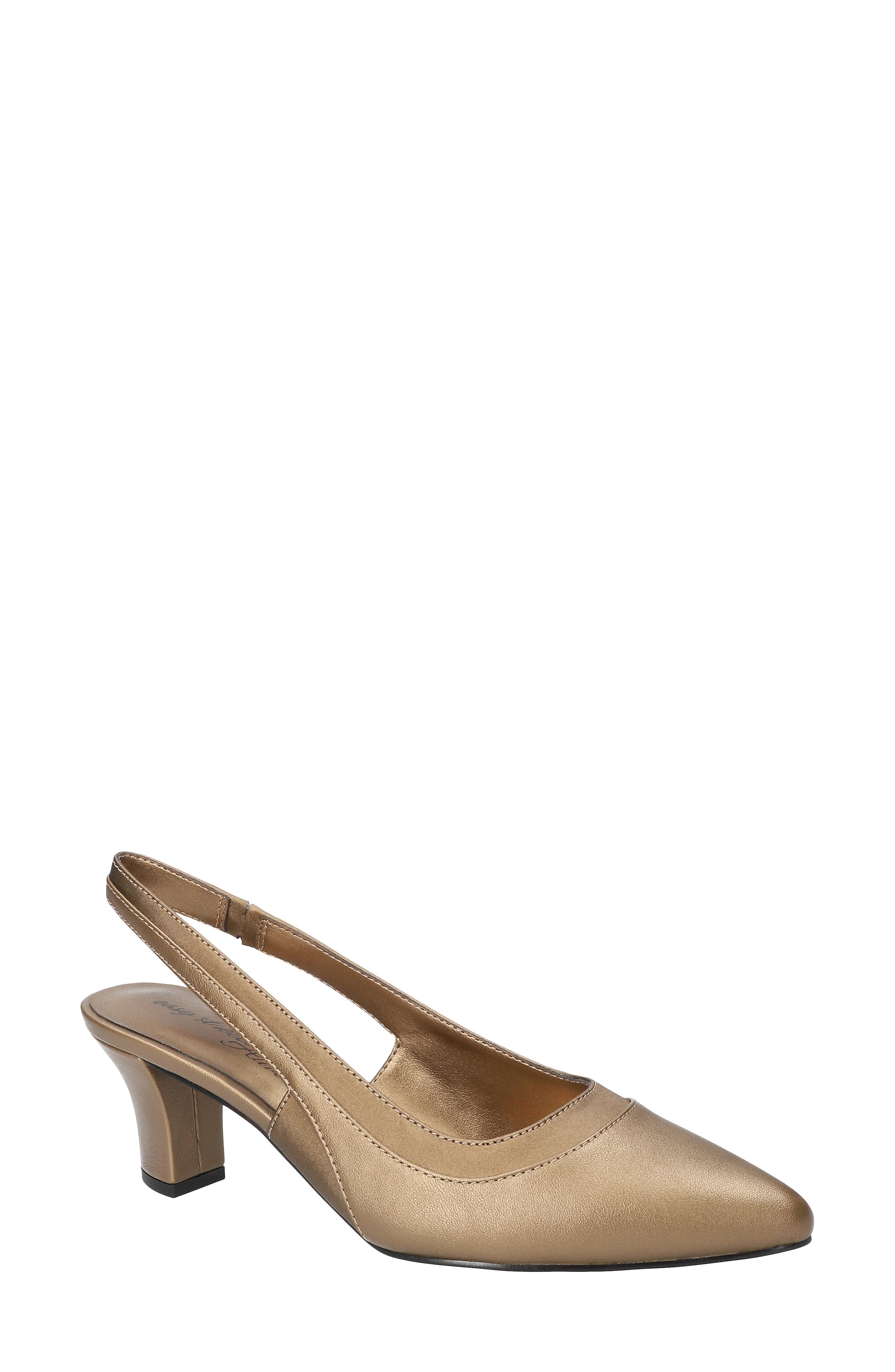 EASY STREET Dessa Slingback Pointed Toe Pump, Main, color, Bronze