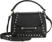 Strathberry Nano Mosaic Studded Leather Top Handle Bag