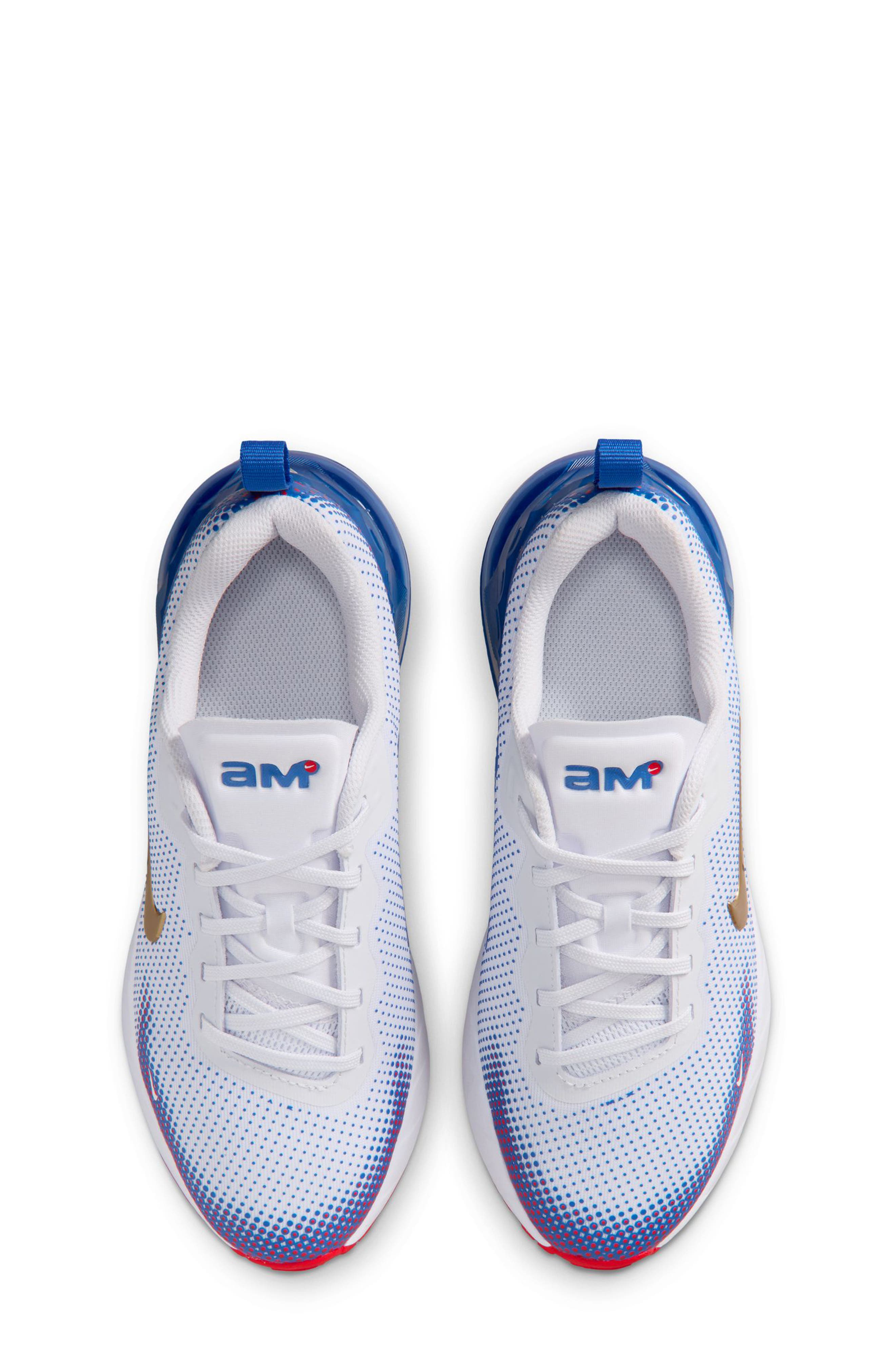 Kids' Air Max Phoenix Sneaker, Alternate, color, WHITE/ GOLD/ GAME ROYAL