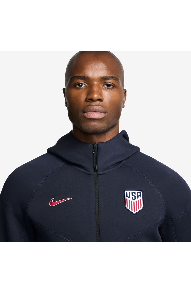 Nike Men's Nike Navy USMNT Tech Fleece Full-Zip Hoodie, Alternate, color, Navy