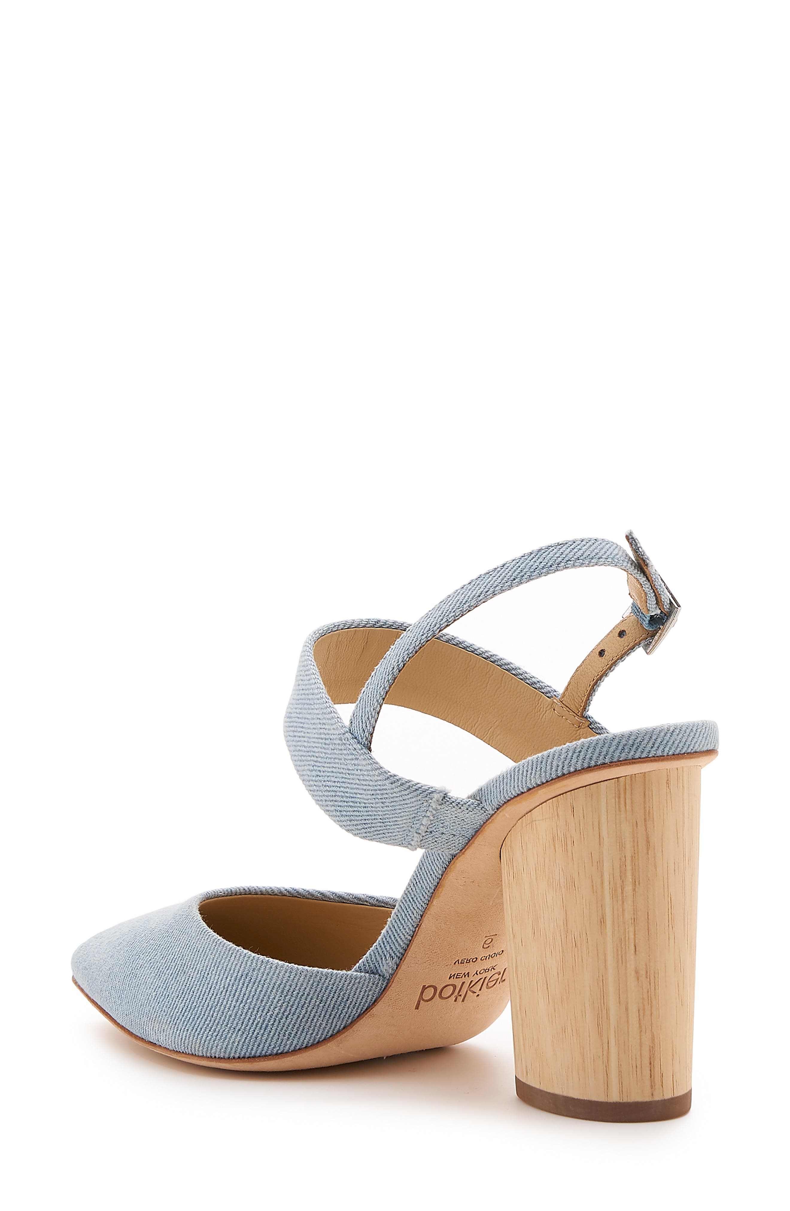Halle Quarter Strap Pointy Toe Pump, Alternate, color, BLUSH WASH