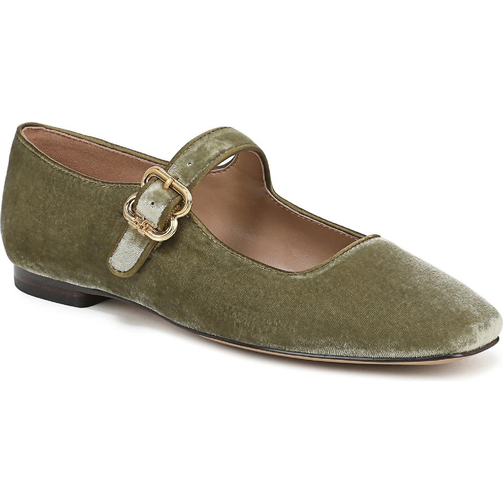 Sam Edelman Michaela Mary Jane Flat In Green
