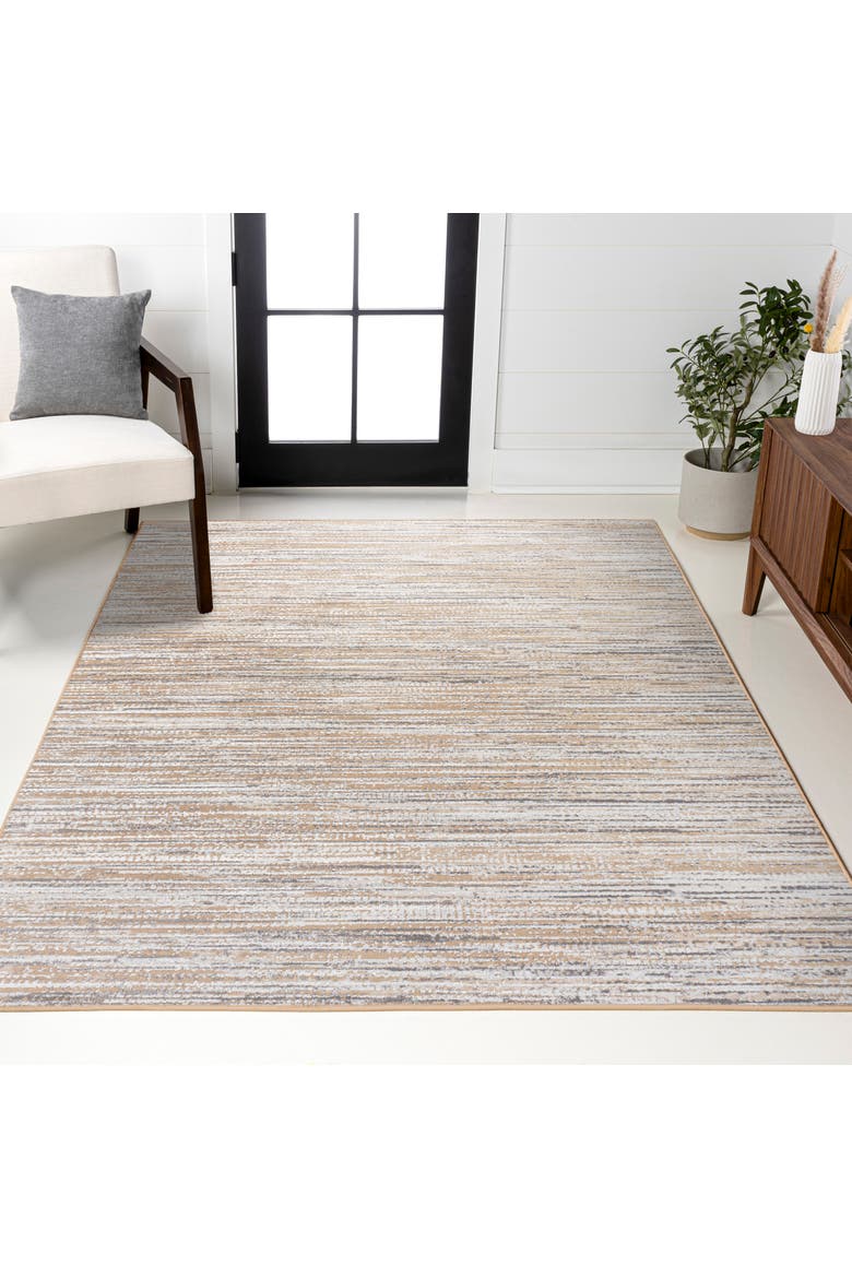 Lotus Modern Persian Floral Area Rug, Alternate, color, Beige/Gray