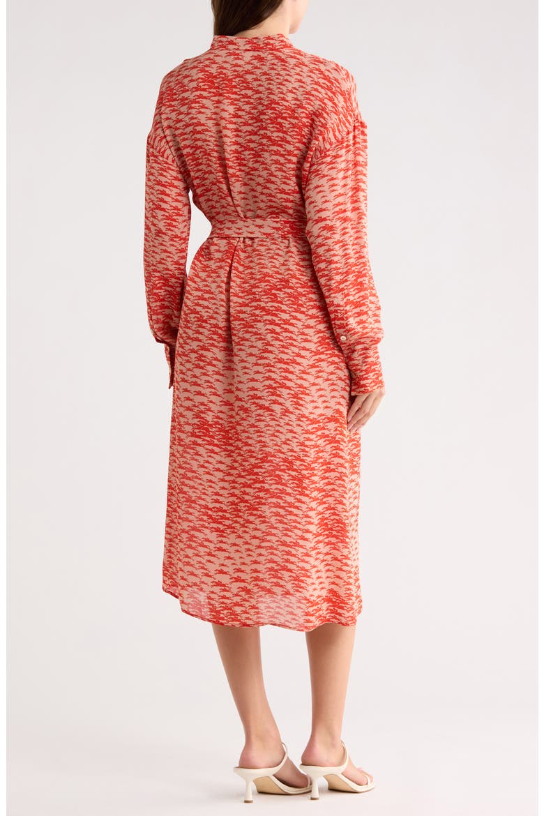 Quilted Silk Dress, Alternate, color, ORANGE