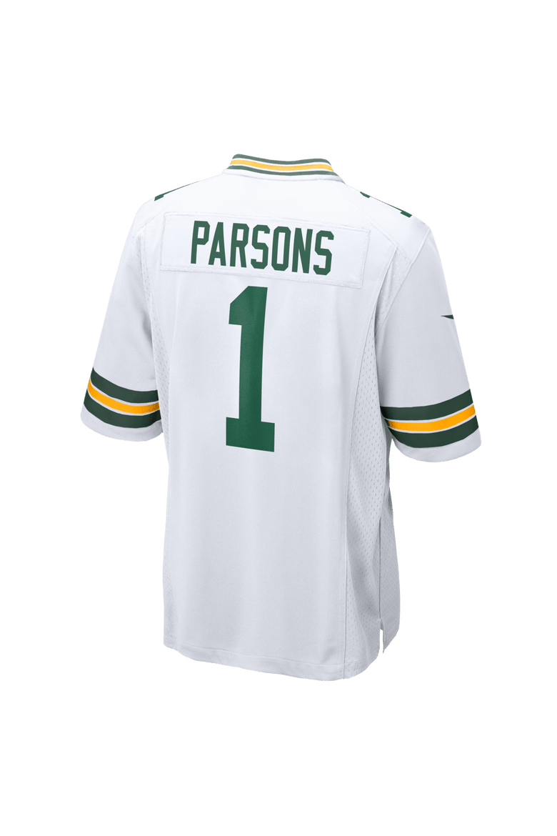 Men's Nike Micah Parsons White Green Bay Packers Game Player Jersey, Alternate, color, White