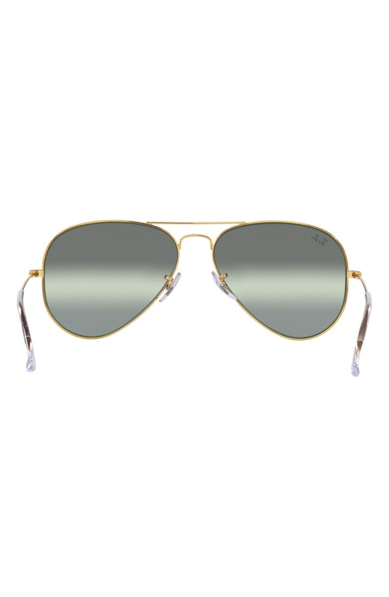 Ray-Ban 58mm Polarized Aviator Sunglasses, Alternate, color, 