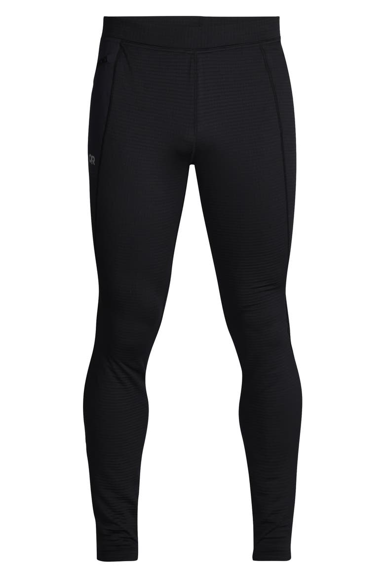 Vigor Grid Performance Fleece Pants, Alternate, color, BLACK