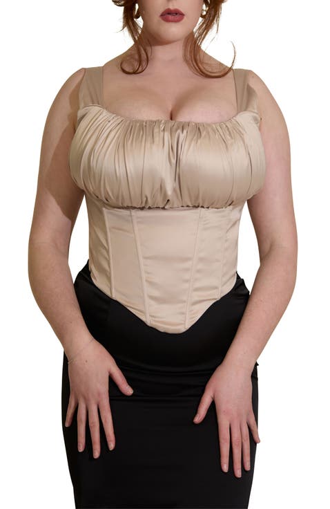 Alyssa Fuller Bust Satin Corset Top