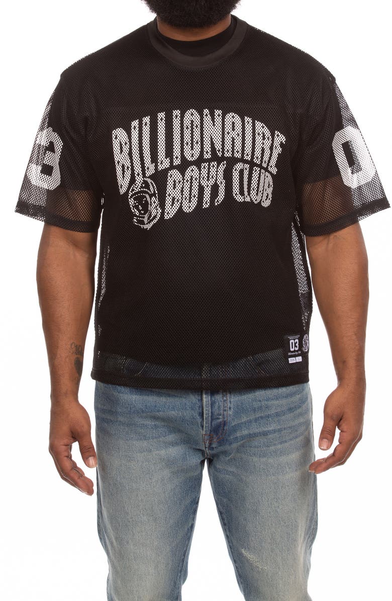 Billionaire Boys Club Varsity Mesh Graphic T-Shirt, Main, color, Black