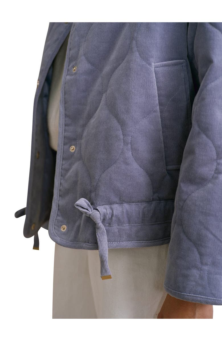 MINT VELVET Corduroy Quilted Jacket, Alternate, color, Blue