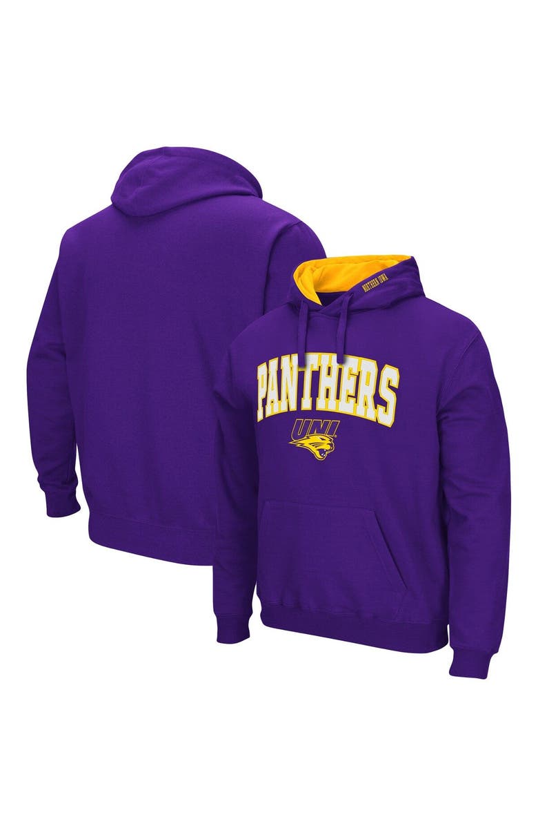 COLOSSEUM Men's Colosseum Purple Northern Iowa Panthers Arch and Logo Pullover Hoodie, Main, color, Purple