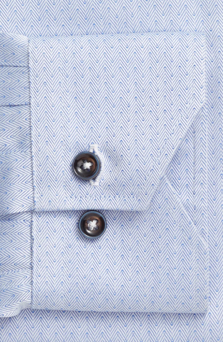 Lorenzo Uomo Trim Fit Herringbone Dress Shirt, Alternate, color, 