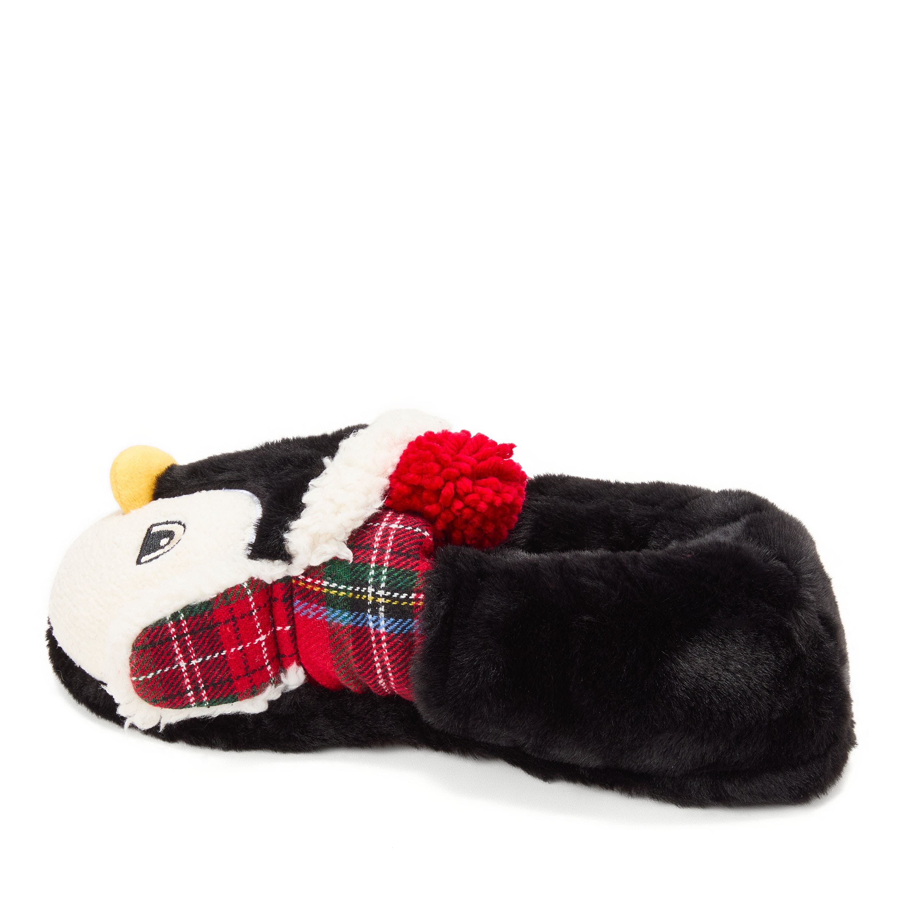 DEARFOAMS Animal Closed Back Slipper, Alternate, color, Black