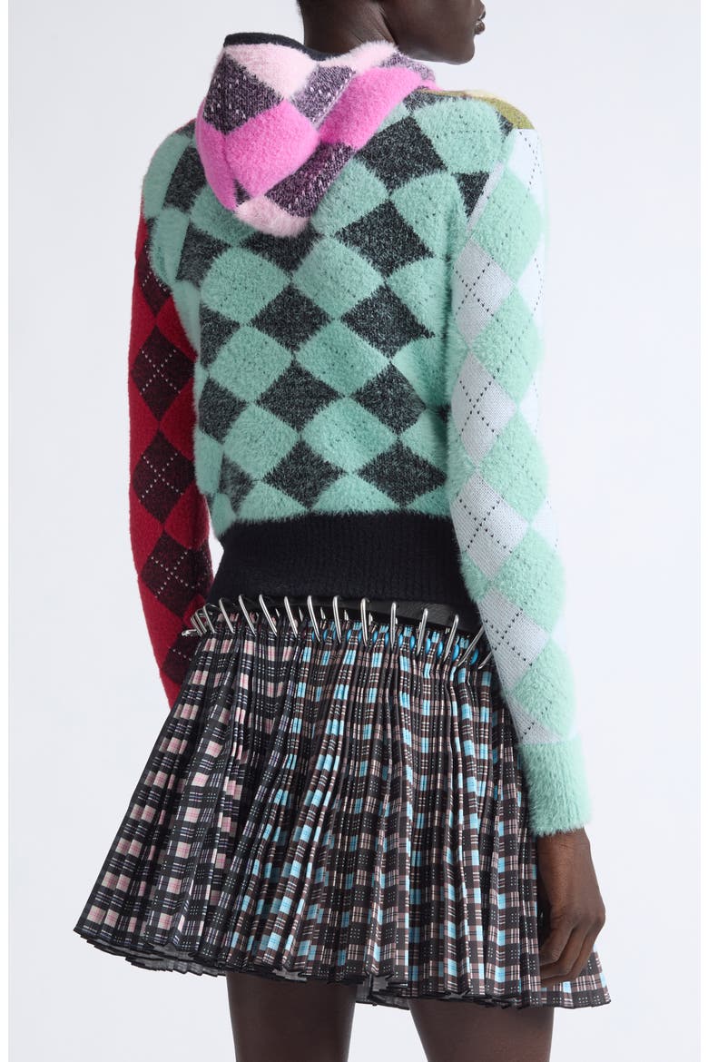 Farrago Zip-Up Cardigan, Alternate, color, PINK MULTI