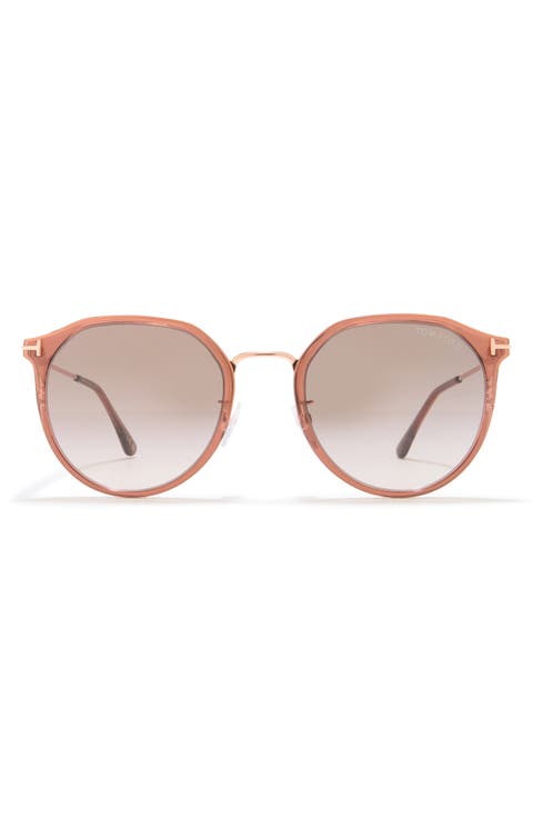 55mm Gradient Round Sunglasses